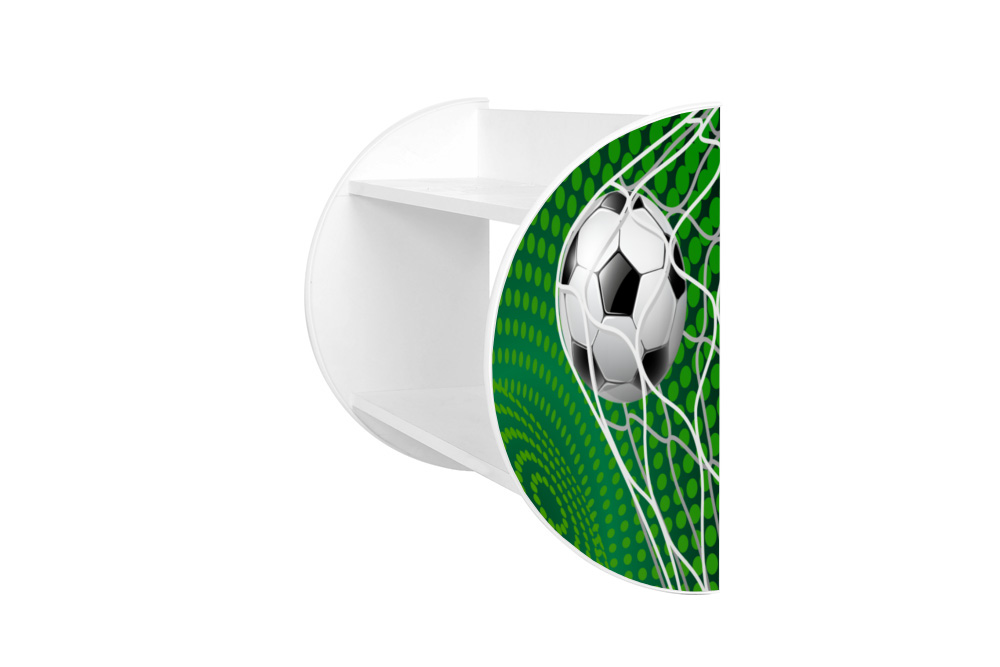 Becks polička na stenu Futbal zelený